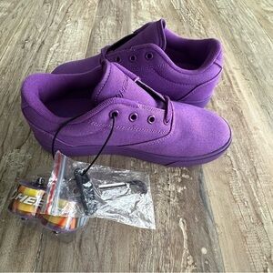 Heelys Wheeled Sneakers Purple Youth 5 Women 6 Skate Shoes NEW Includes Key Y2K